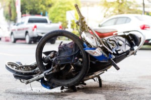 crushed motorcycle