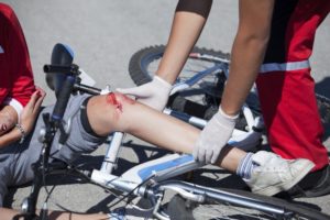 bicyclist injured after crash