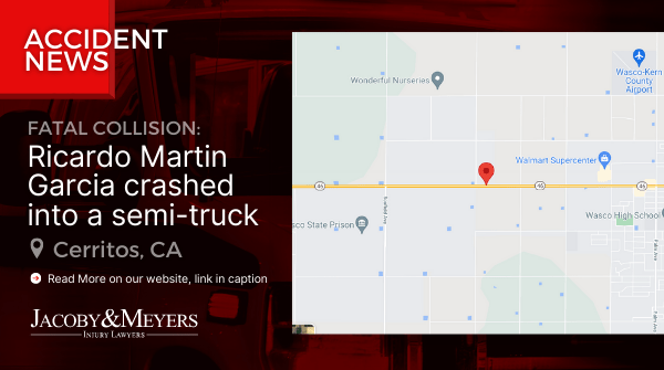 Location of car crash in Wasco where victim Ricardo Martin Garcia died