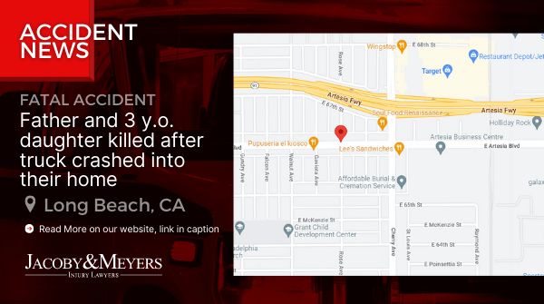 map of fatal hit-and-run in Long beach, CA