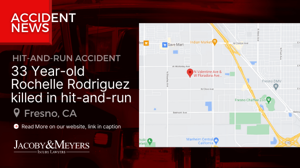 Location of Rochelle Rodriguez Hit-and-Run in Fresno
