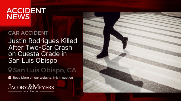 Justin Rodrigues Killed After Two-Car Crash on Cuesta Grade in San Luis Obispo