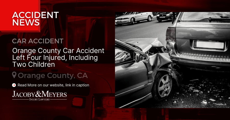 Orange County Car Accident Left Four Injured, Including Two Children