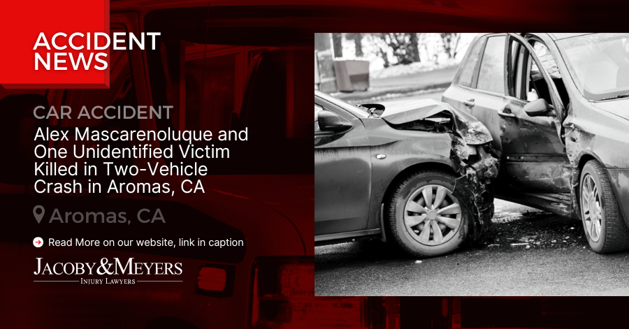 Alex Mascarenoluque and One Unidentified Victim Killed in Two-Vehicle Crash in Aromas, CA