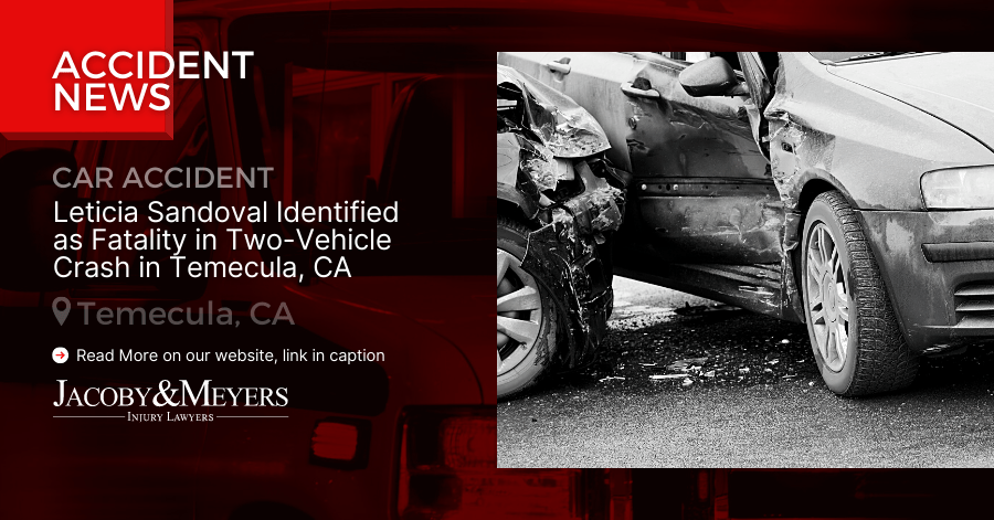 Leticia Sandoval Identified as Fatality in Two-Vehicle Crash in Temecula, CA