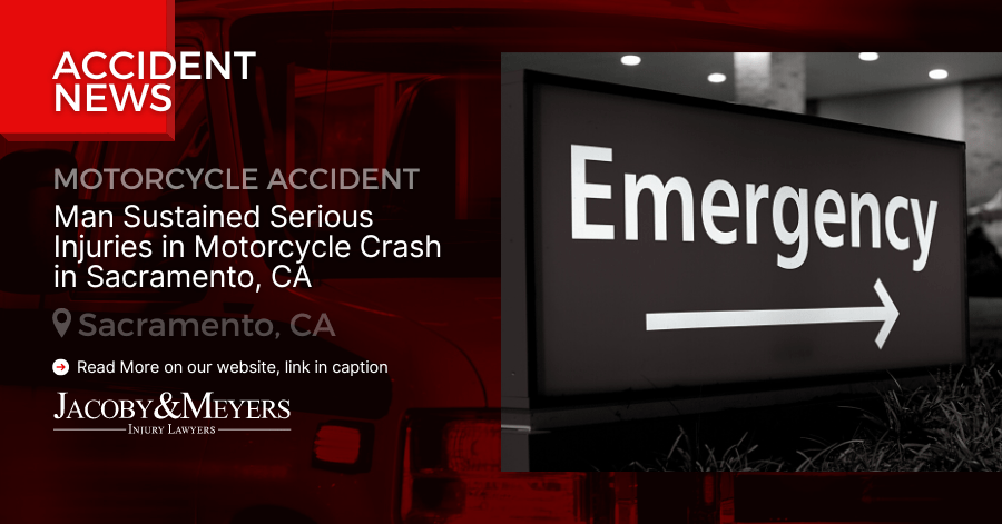Man Sustained Serious Injuries in Motorcycle Crash in Sacramento, CA