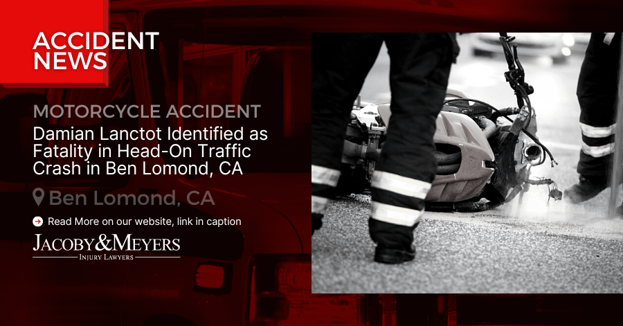 Damian Lanctot Identified as Fatality in Head-On Traffic Crash in Ben Lomond, CA