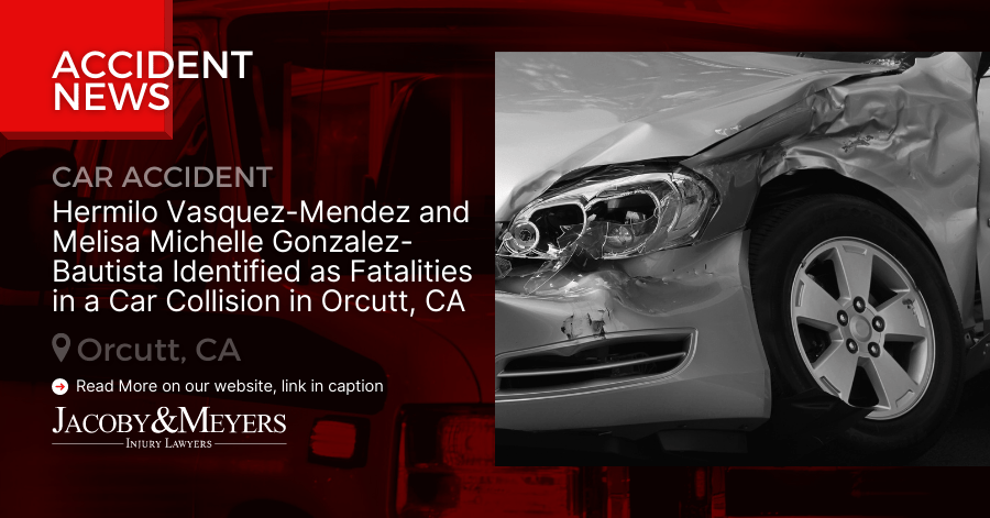 Hermilo Vasquez-Mendez and Melisa Michelle Gonzalez-Bautista Identified as Fatalities in a Car Collision in Orcutt, CA