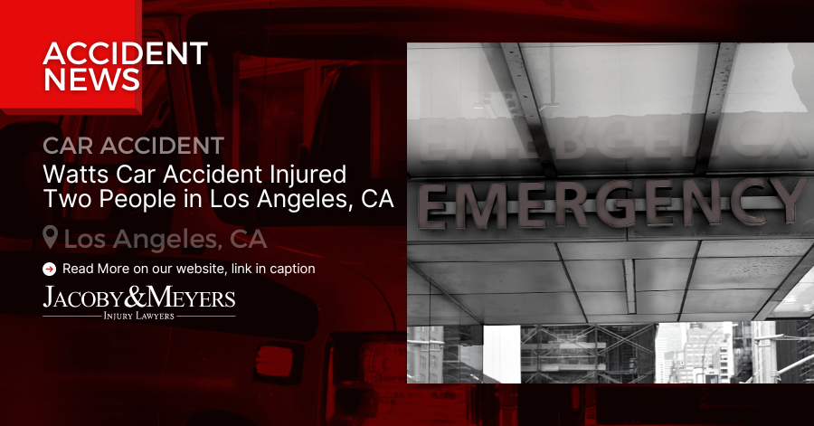 Watts Car Accident Injured Two People in Los Angeles, CA