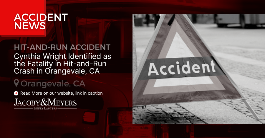 Cynthia Wright Identified as the Fatality in Hit-and-Run Crash in Orangevale, CA