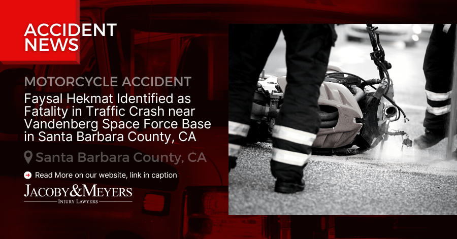 Faysal Hekmat Identified as Fatality in Traffic Crash near Vandenberg Space Force Base in Santa Barbara County, CA