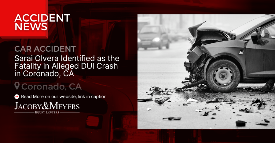 Sarai Olvera Identified as the Fatality in Alleged DUI Crash in Coronado, CA