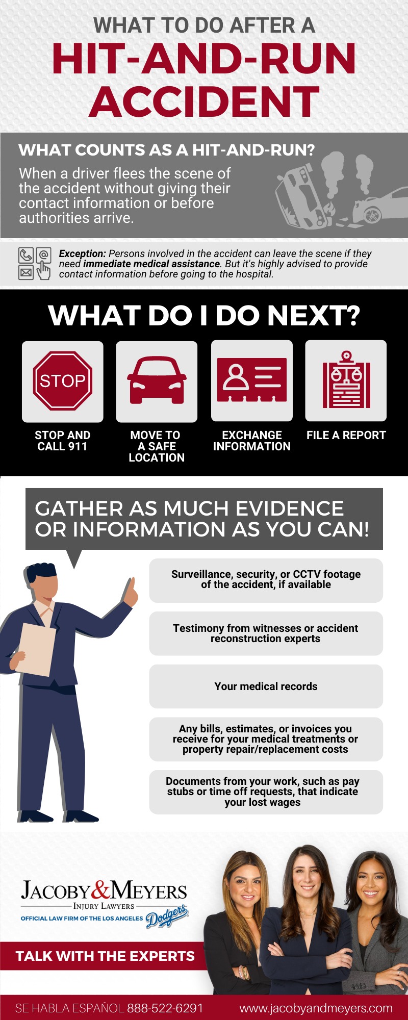 What to do after a hit-and-run accident infographic