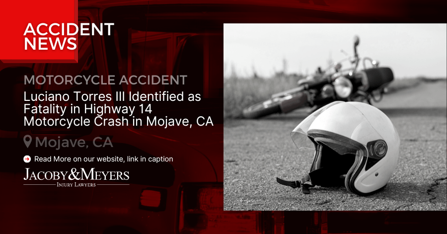 Luciano Torres III Identified as Fatality in Highway 14 Motorcycle Crash in Mojave, CA