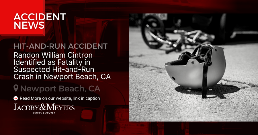 Randon William Cintron Identified as Fatality in Suspected Hit-and-Run Crash in Newport Beach, CA