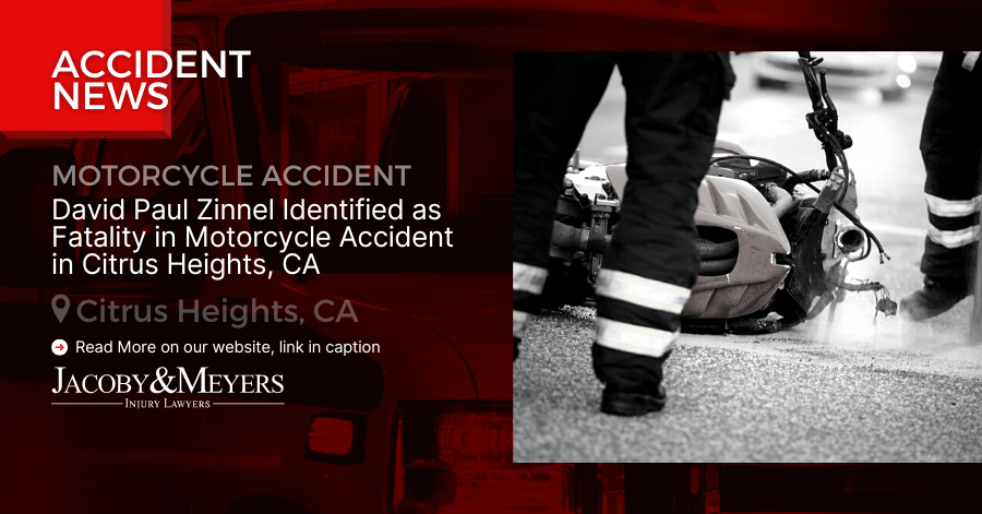 David Paul Zinnel Identified as Fatality in Motorcycle Accident in Citrus Heights, CA