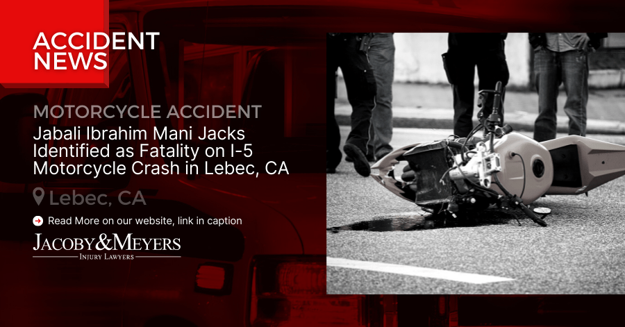 Jabali Ibrahim Mani Jacks Identified as Fatality on I-5 Motorcycle Crash in Lebec, CA