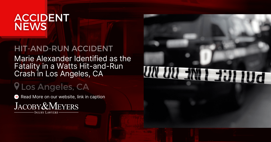 Marie Alexander Identified as the Fatality in a Watts Hit-and-Run Crash in Los Angeles, CA