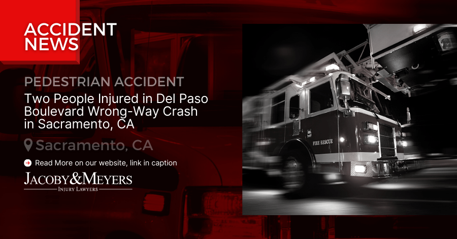 Two People Injured in Del Paso Boulevard Wrong-Way Crash in Sacramento, CA