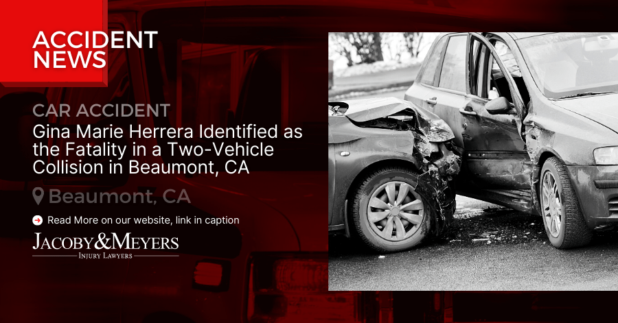 Gina Marie Herrera Identified as the Fatality in a Two-Vehicle Collision in Beaumont, CA