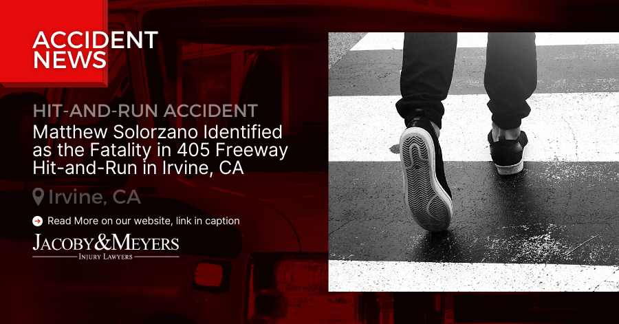 Matthew Solorzano Identified as the Fatality in 405 Freeway Hit-and-Run in Irvine, CA