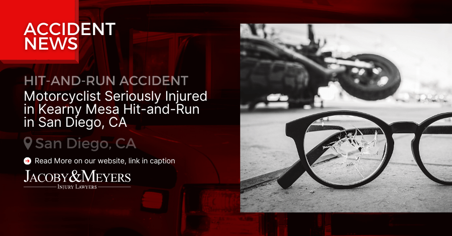Motorcyclist Seriously Injured in Kearny Mesa Hit-and-Run in San Diego, CA