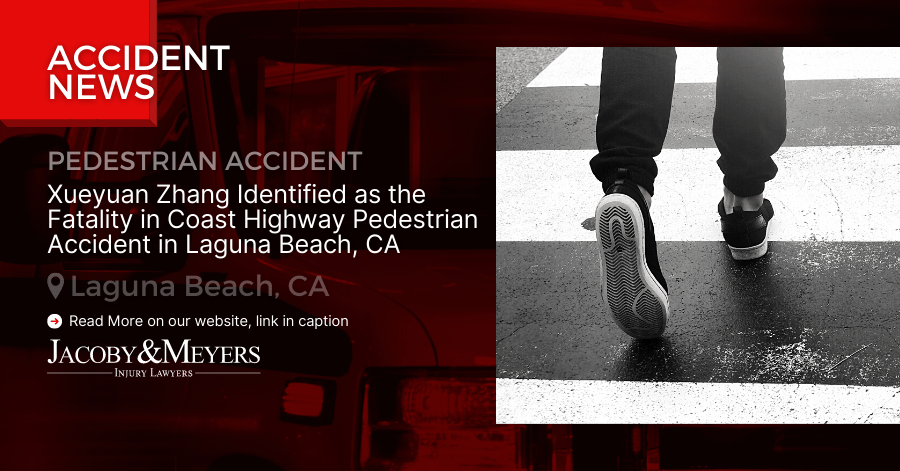 Xueyuan Zhang Identified as the Fatality in Coast Highway Pedestrian Accident in Laguna Beach, CA