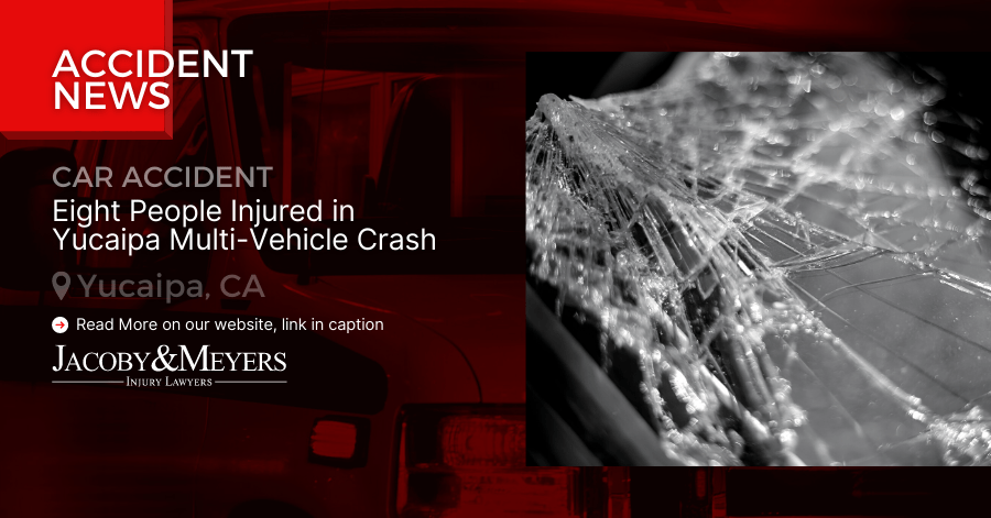 Eight People Injured in Yucaipa Multi-Vehicle Crash