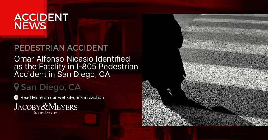 Omar Alfonso Nicasio Identified as the Fatality in I-805 Pedestrian Accident in San Diego, CA