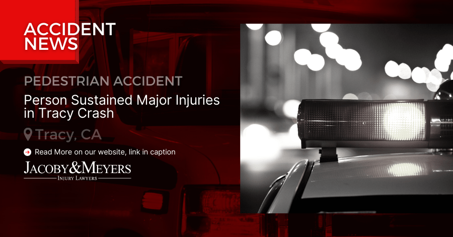 Person Sustained Major Injuries in Tracy Crash