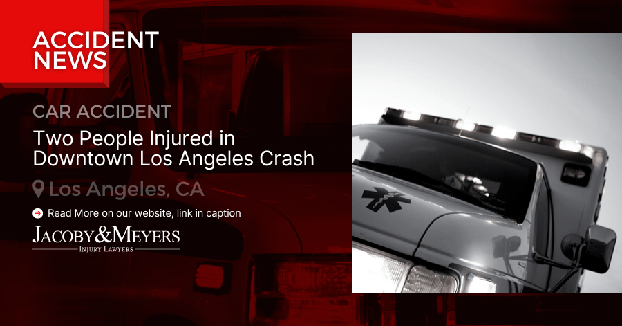 Two People Injured in Downtown Los Angeles Crash