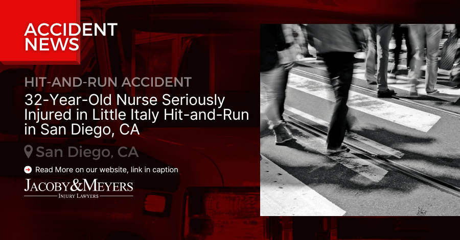 32-Year-Old Nurse Seriously Injured in Little Italy Hit-and-Run in San Diego, CA