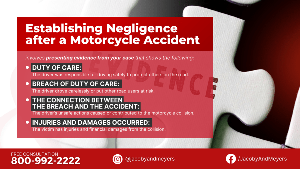 
Establishing Negligence after a Motorcycle Accident