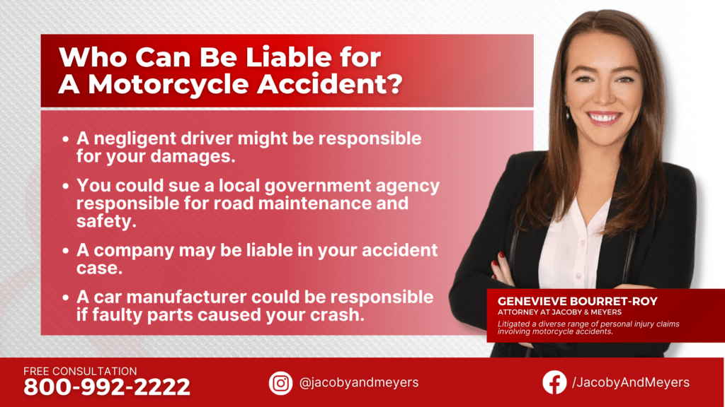 Who Can Be Liable for A Motorcycle Accident