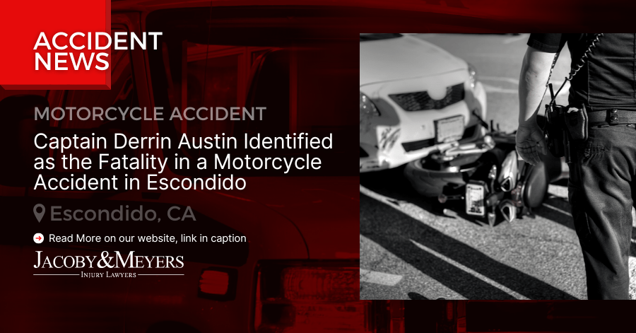 Captain Derrin Austin Identified as the Fatality in a Motorcycle Accident in Escondido