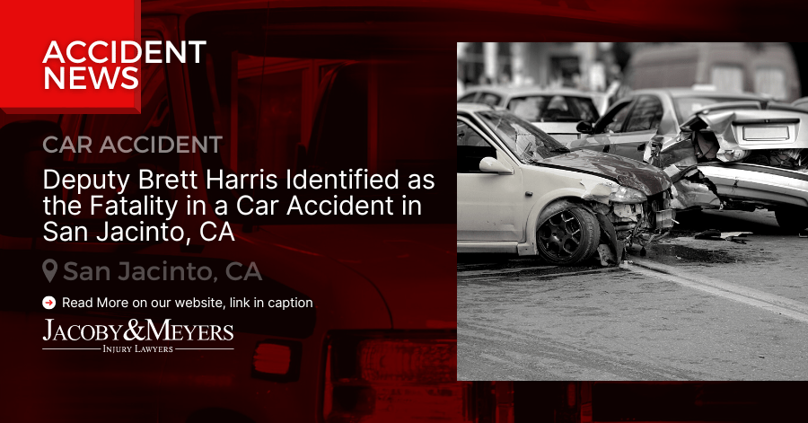 Deputy Brett Harris Identified as the Fatality in a Car Accident in San Jacinto, CA