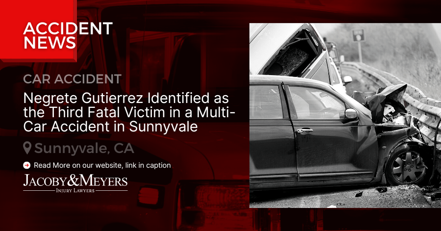 Negrete Gutierrez Identified as the Third Fatal Victim in a Multi-Car Accident in Sunnyvale
