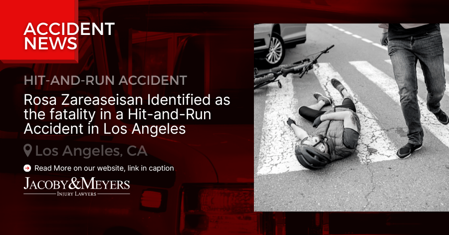 Rosa Zareaseisan Identified as the fatality in a Hit-and-Run Accident in Los Angeles