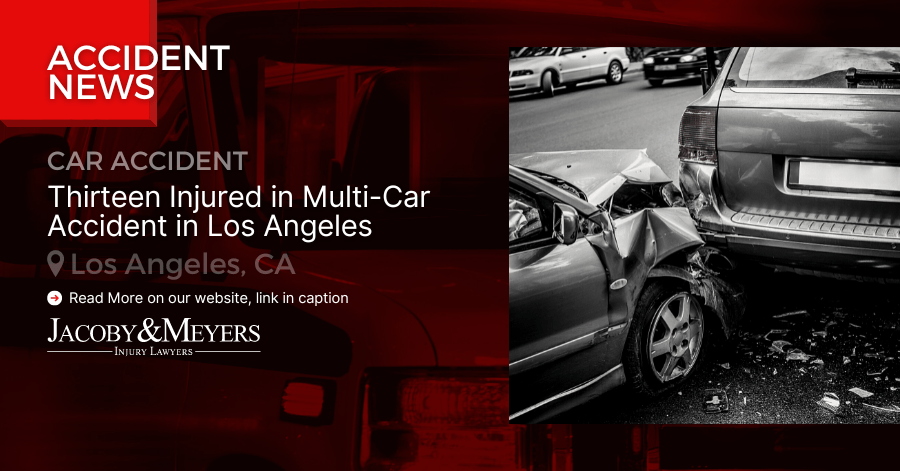 Thirteen Injured in Multi-Car Accident in Los Angeles