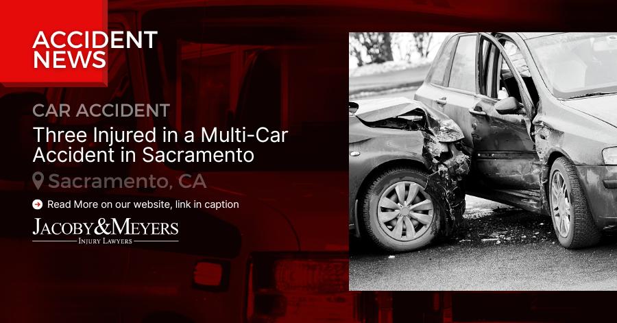 Three Injured in a Multi-Car Accident in Sacramento