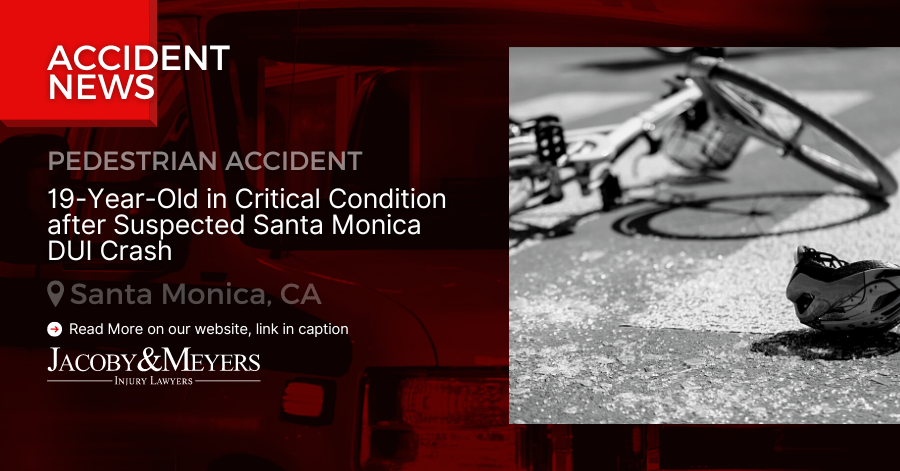 19-Year-Old in Critical Condition after Suspected Santa Monica DUI Crash