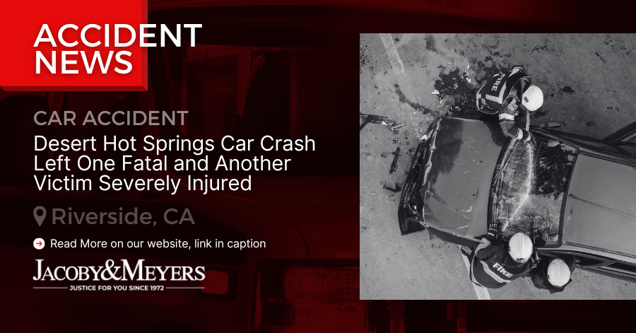 Desert Hot Springs Car Crash Left One Fatal and Another Victim Severely Injured (3)