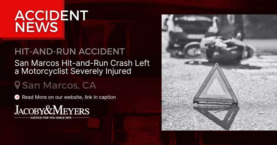 San Marcos Hit-and-Run Crash Left a Motorcyclist Severely Injured