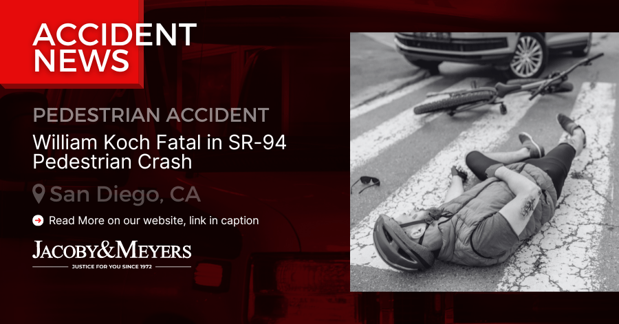 William Koch Suffered Fatal Injuries in SR-94 Pedestrian Crash San Diego, CA (June 18, 2023) – William Koch (31) succumbed to fatal injuries sustained in a SR-94 pedestrian crash on SR-94 in San Diego. According to Fox5, the accident occurred around 9:21 p.m. on Saturday. William Koch was fatally injured in a pedestrian crash on State Route 94 in San Diego. 