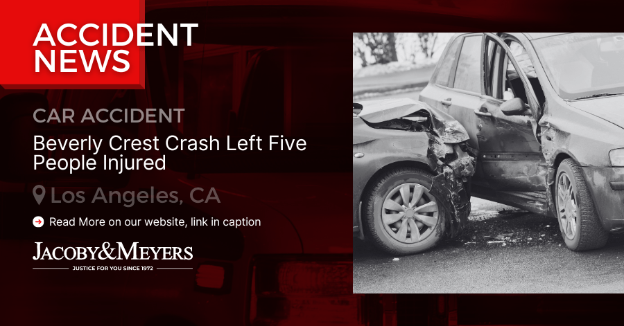 Beverly Crest Crash Left Five People Injured