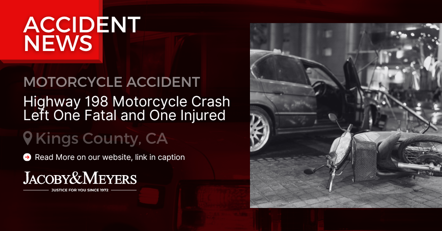 Highway 198 Motorcycle Crash Left One Fatal and One Injured
