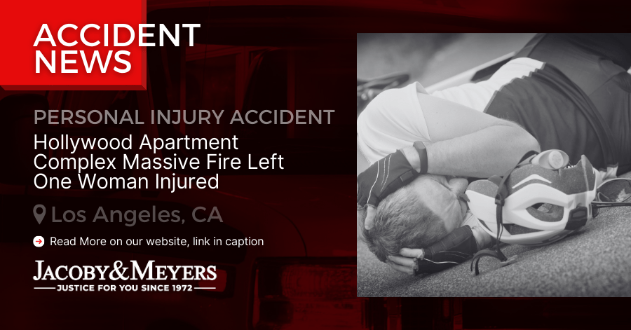 Hollywood Apartment Complex Massive Fire Left One Woman Injured