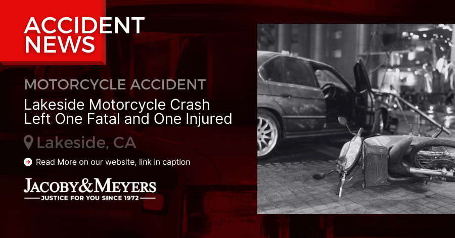 Lakeside Motorcycle Crash Left One Fatal and One Injured