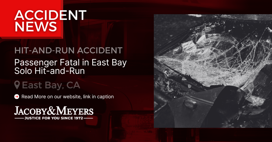 Passenger Fatal in East Bay Solo Hit-and-Run