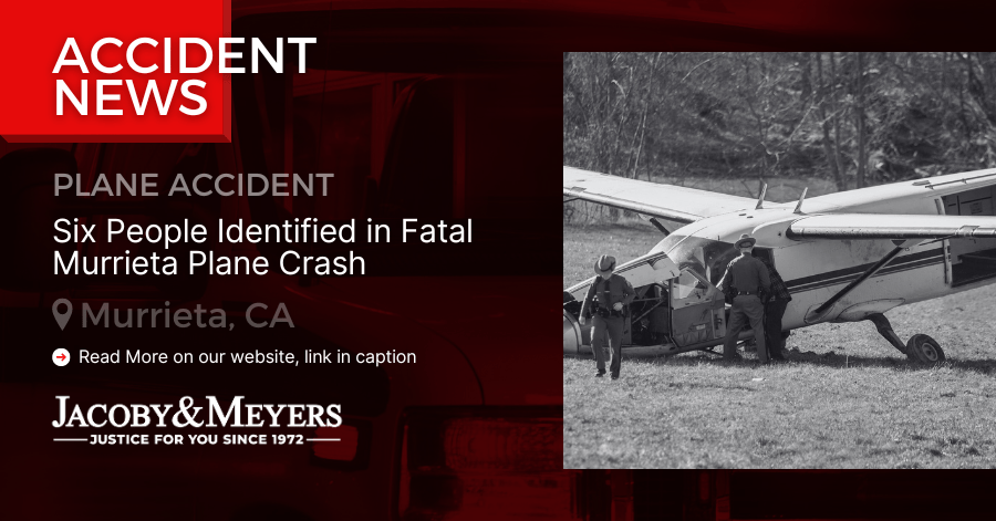 Six People Identified in Fatal Murrieta Plane Crash